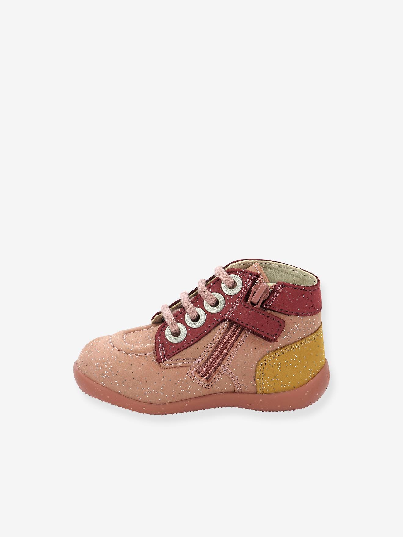Kickers Mädchen Baby Lauflern-Boots BONZIP 2 KICKERS - rosa
