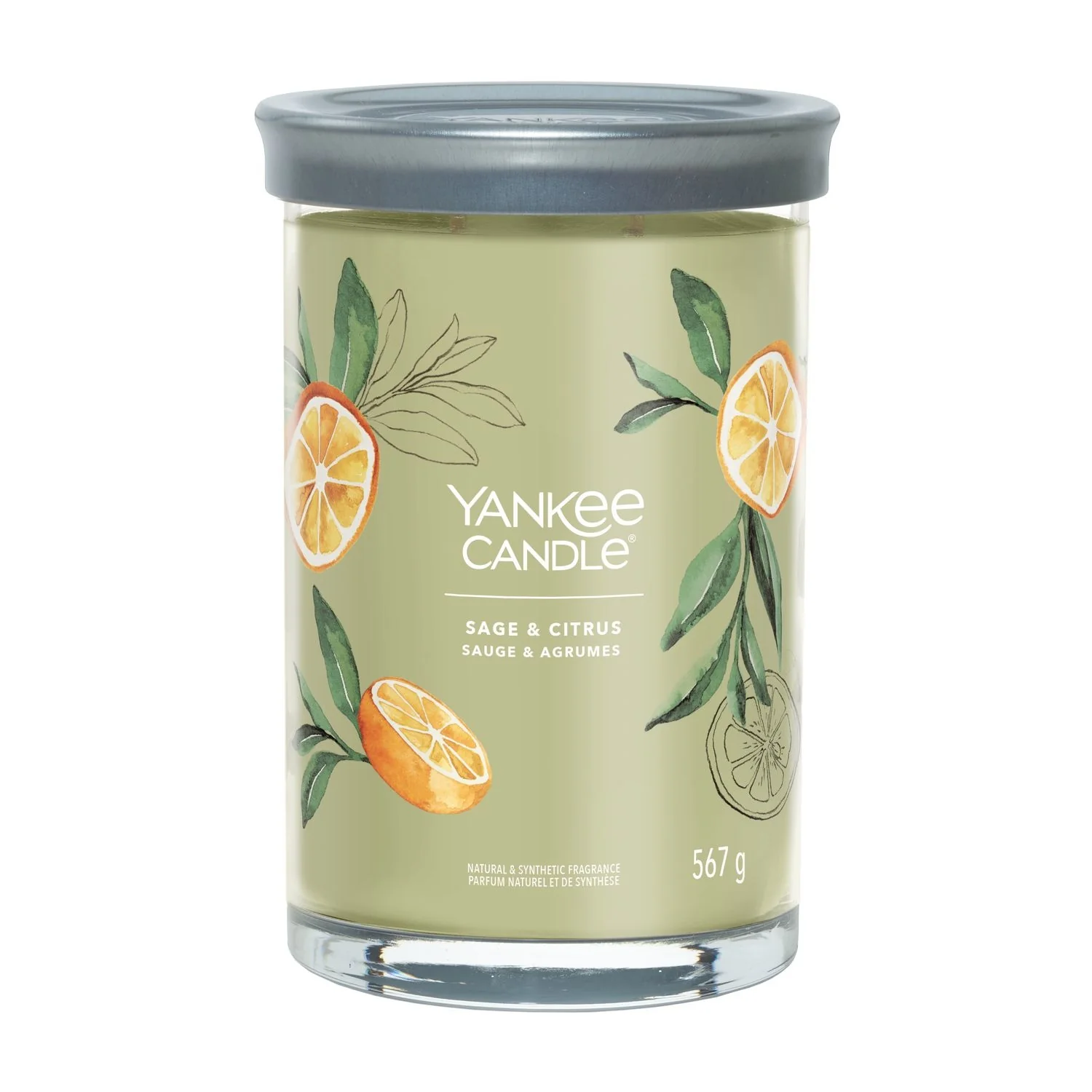 Vela aromática Signature Tumbler Candles Salvia y Cítricos