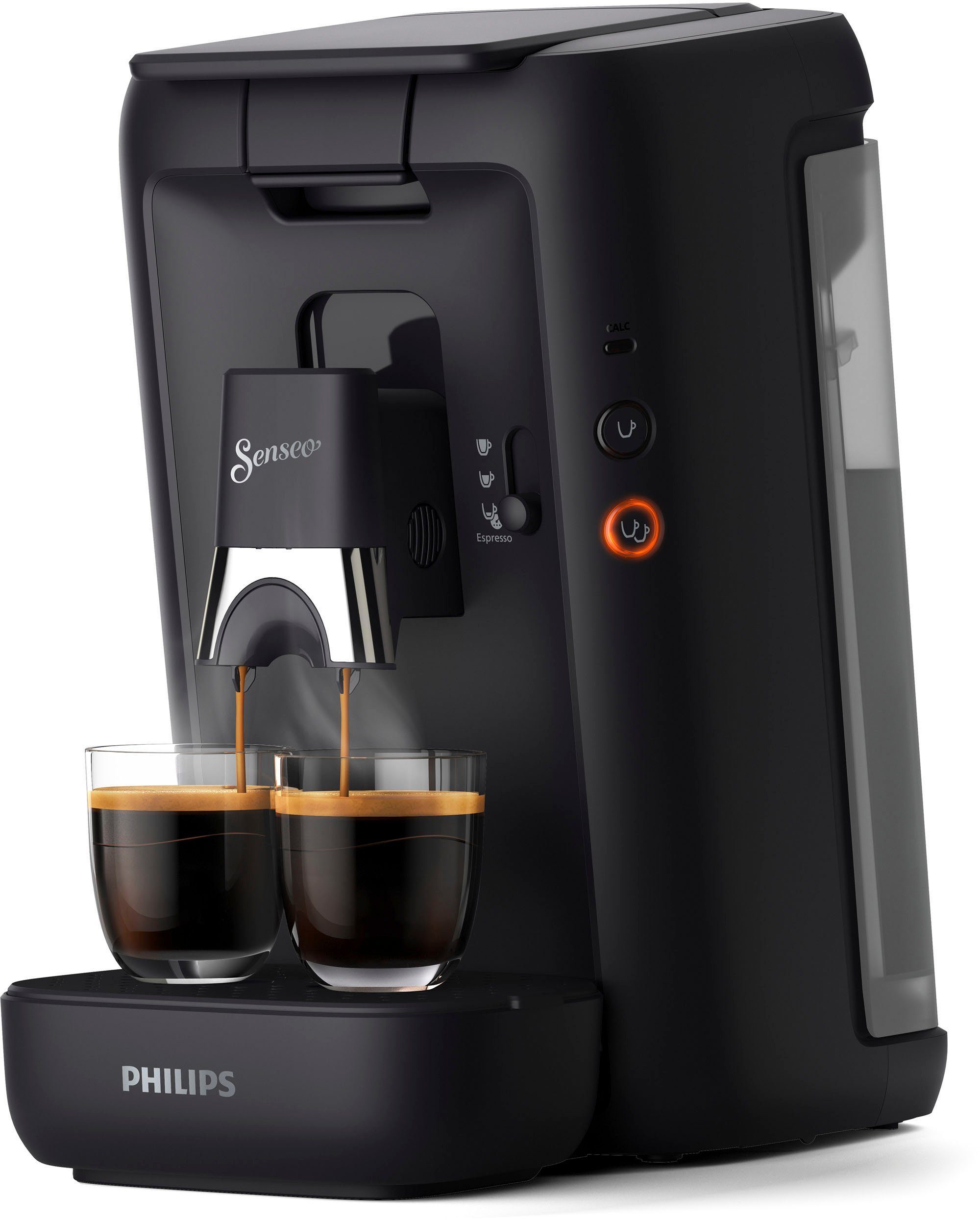 Philips Senseo Kaffeepadmaschine Maestro CSA260/60, aus 80% recyceltem Plastik, +3 Kaffeespezialitäten, Memo-Funktion, inkl. Gratis-Zugaben im Wert von € 14,- UVP