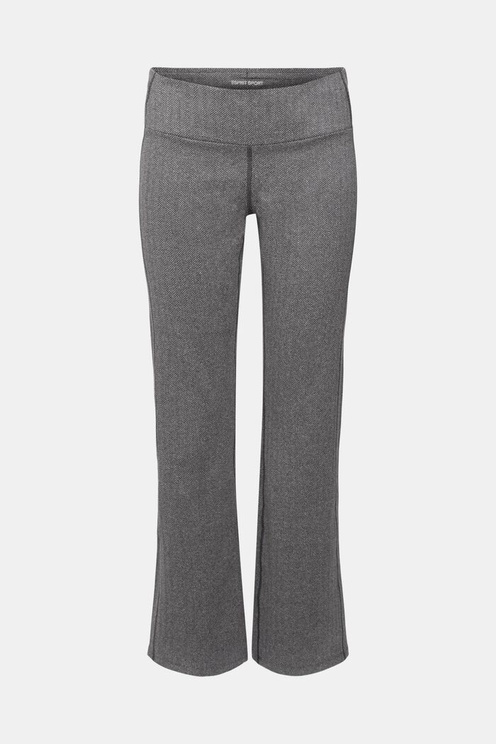 Ausgestellte Leggings mit Herringbone-Muster