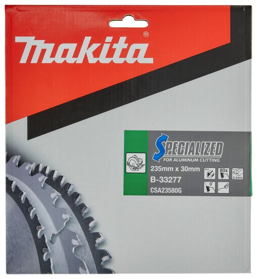 Makita pribor B-33277 HM list pile Specifikacije Aluminij 235 x 30 x 80T
