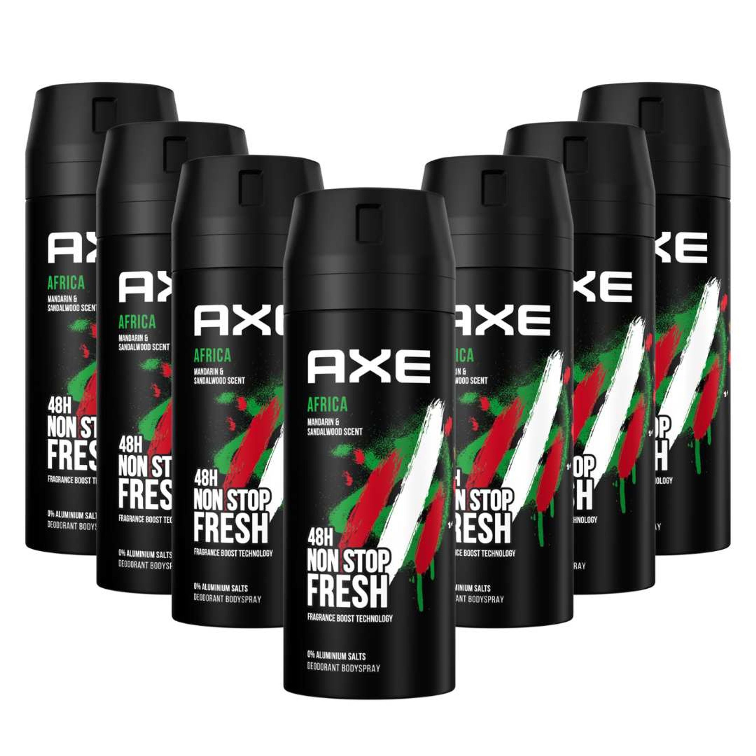 axe Deo-Set Bodyspray Africa 7x 150ml Deospray Deodorant Männerdeo ohne Aluminium