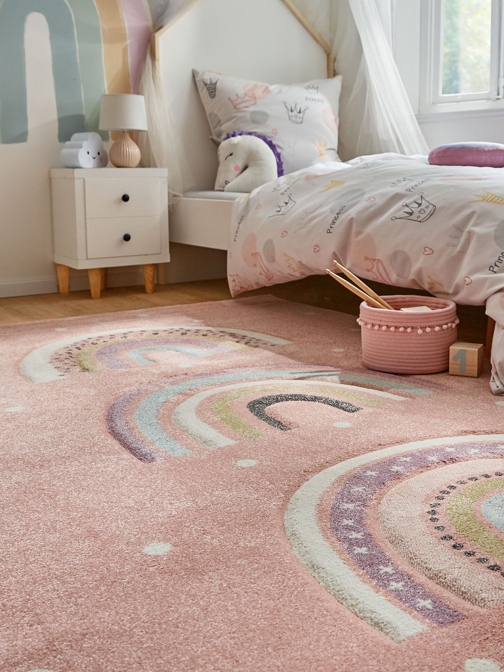 Wonderheart Kinder-Teppich, Rosa