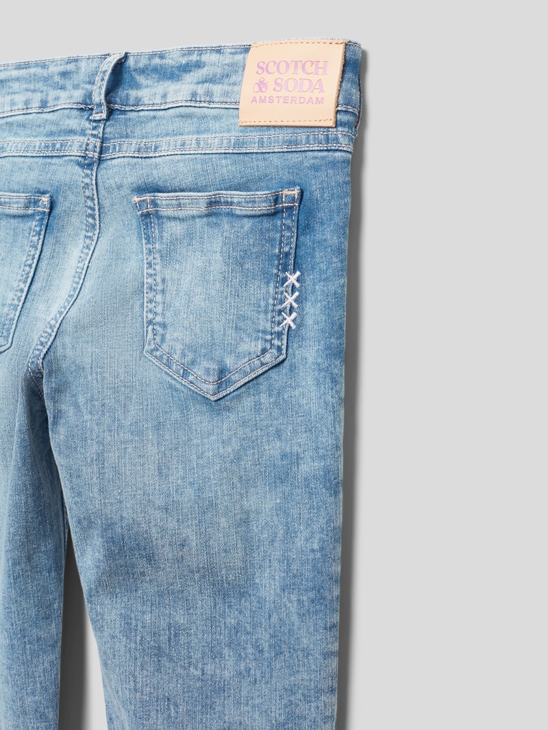 Skinny Fit Jeans mit Stretch-Anteil Modell 'Milou skinny jeans' in hellblau