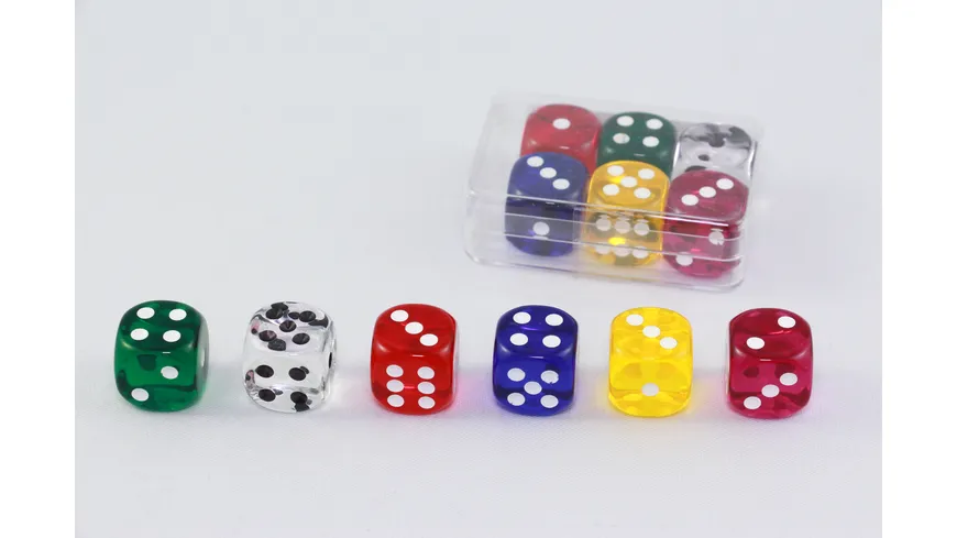 Weible Spiele - 6 Würfel Transparent