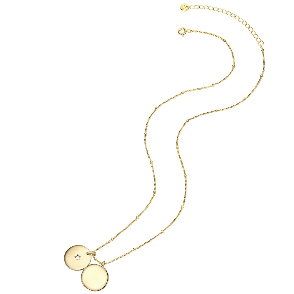 Glanzstücke München Collier en argent Étoilé Argent sterling en Or jaune collier
