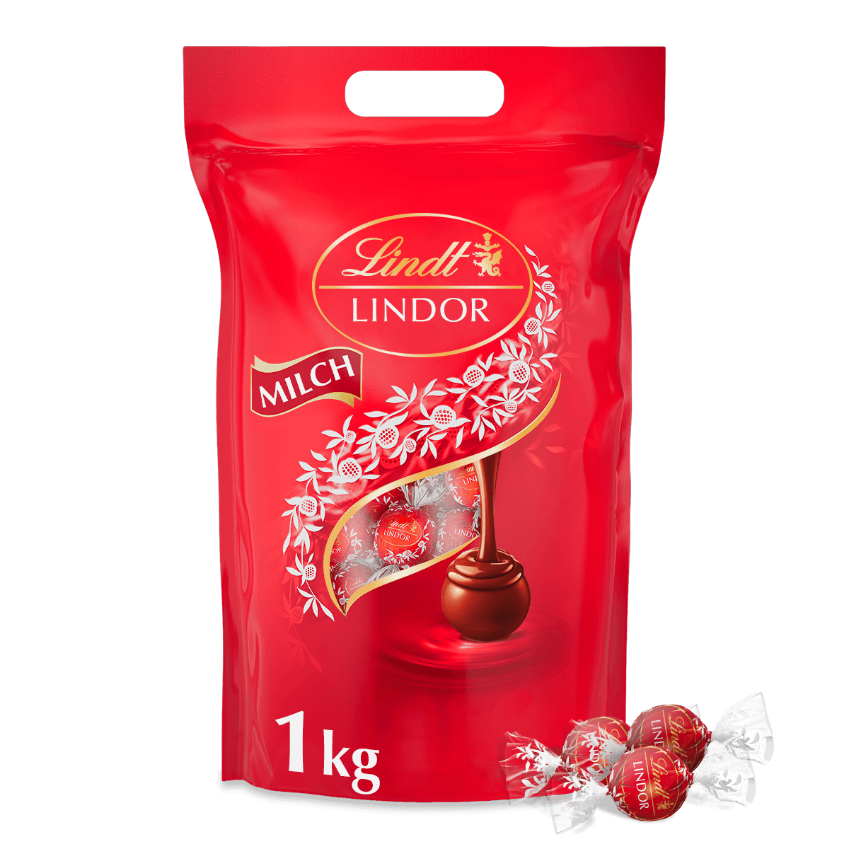 LINDOR Kugel Beutel Milch, 1000g