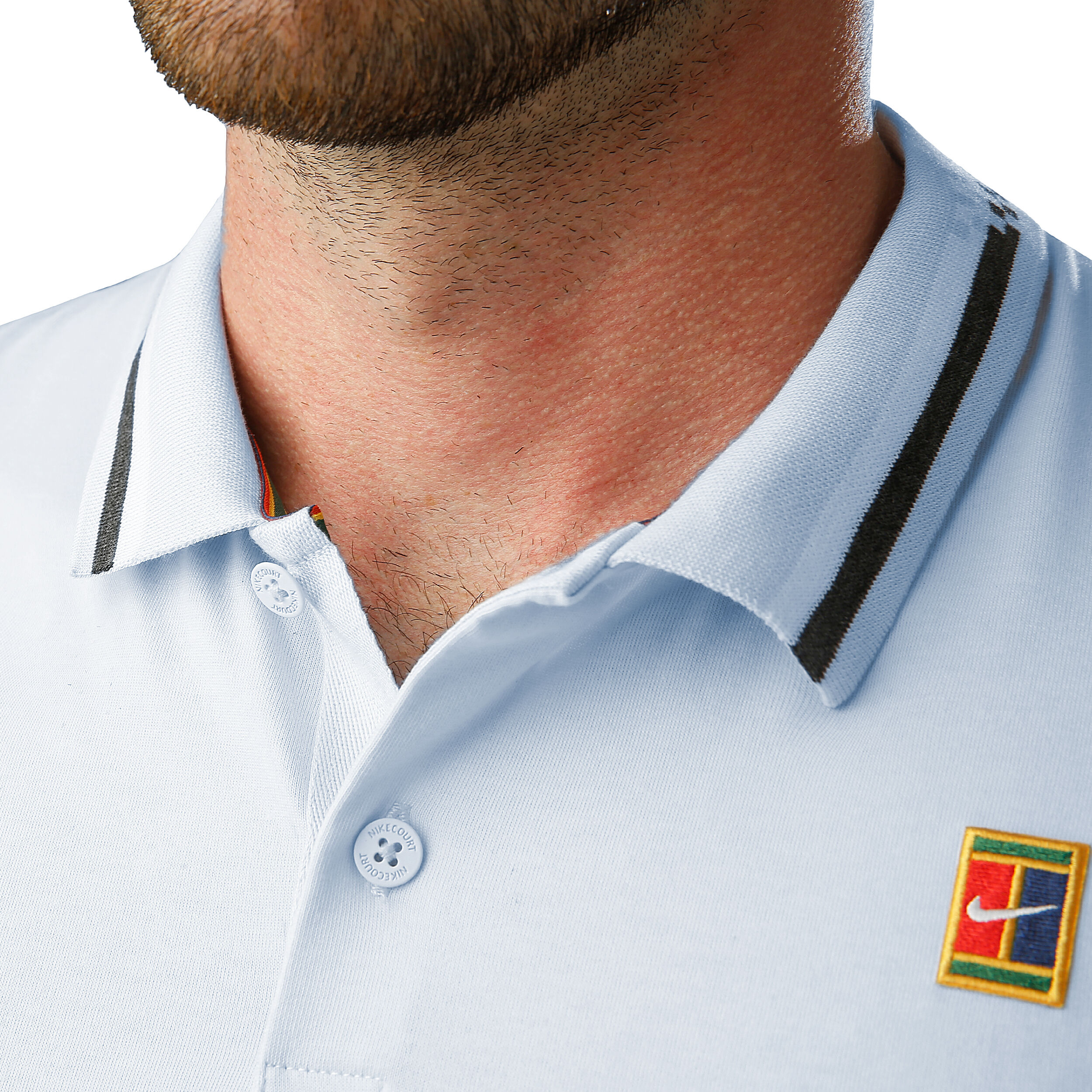 Advantage Polo Herren - Hellblau, Mehrfarbig