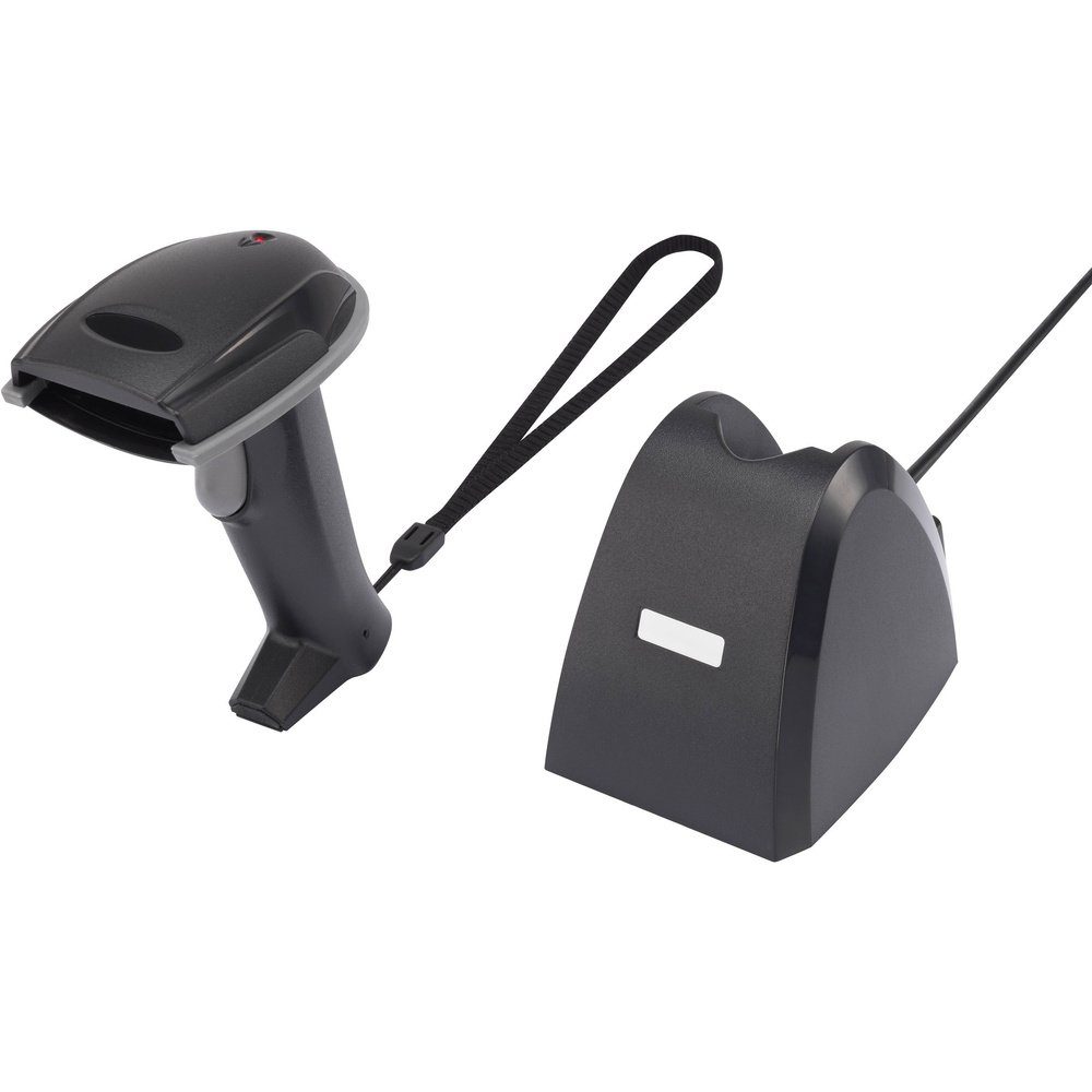 Renkforce Renkforce iCR6307ABU Barcode-Scanner Funk 1D LED Schwarz Hand-Scanner Scanner