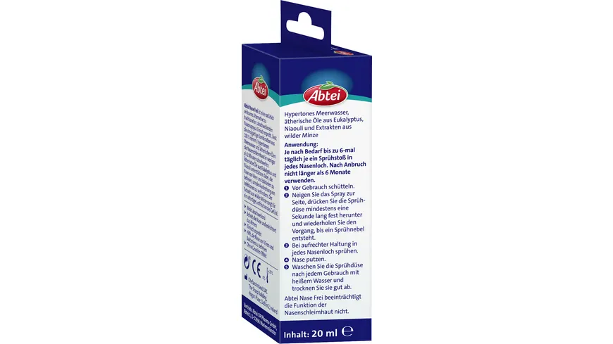 ABTEI Nase Frei Abschwellendes Nasenspray 20 ml
