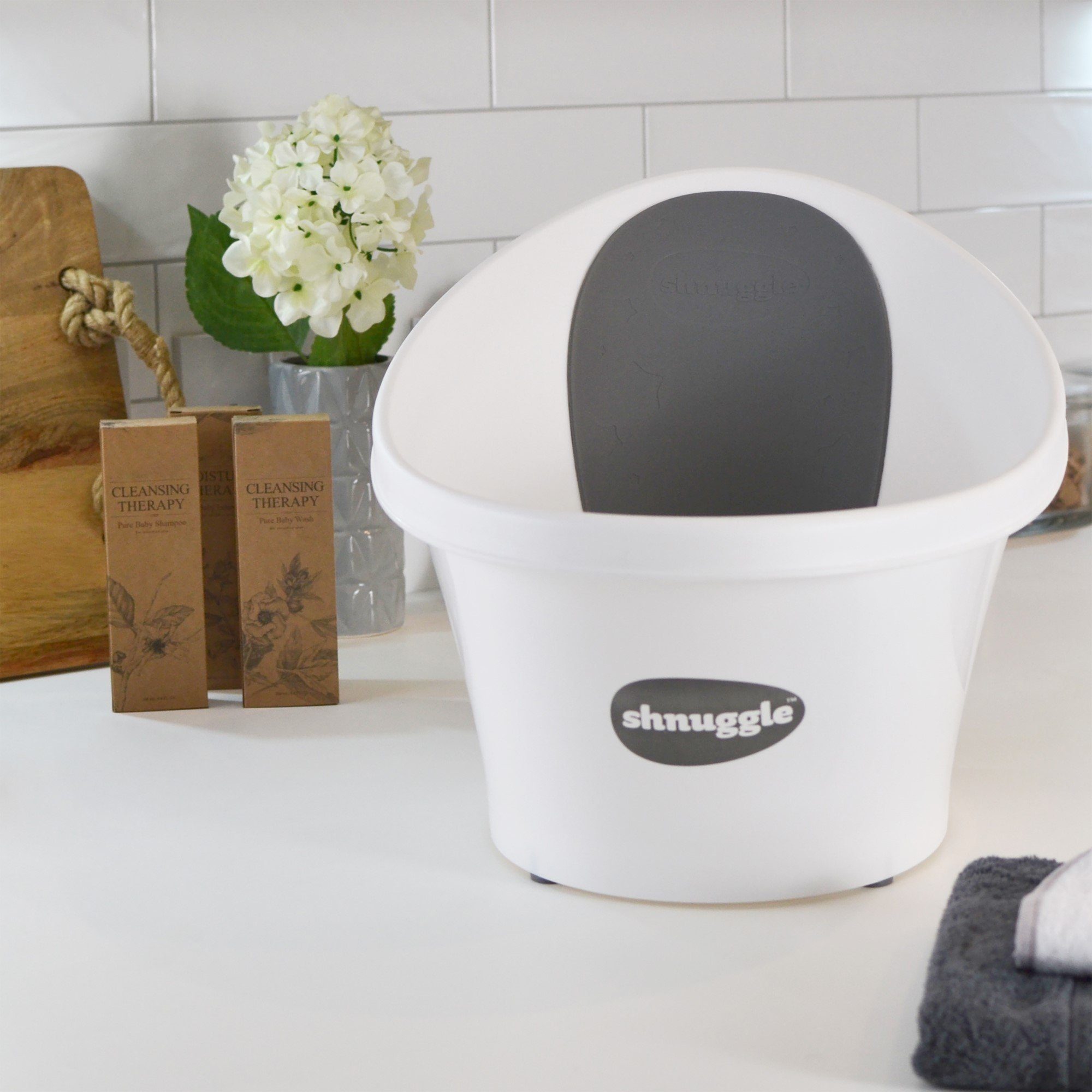 Shnuggle Babybadewanne mit Anti-Rutsch-Vorrichtung
