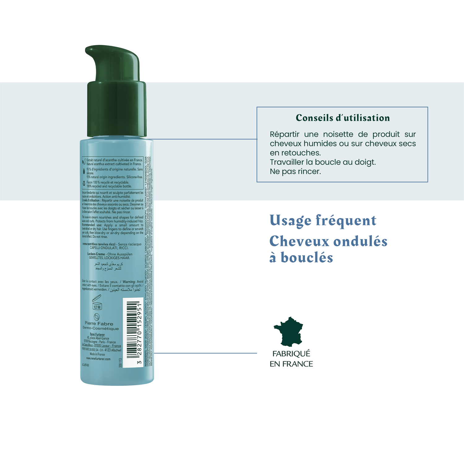René Furterer Velouté nutri-activateur de boucles Sublime Curl - Cheveux bouclés - 100 ml