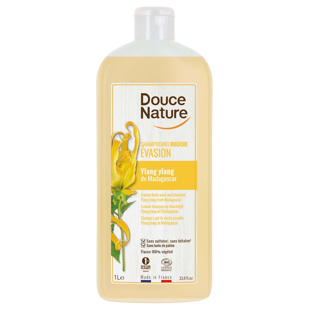 douce nature SHAMP DOUCHE YLANG YLANG 1L DOUCHES FAMILIALES