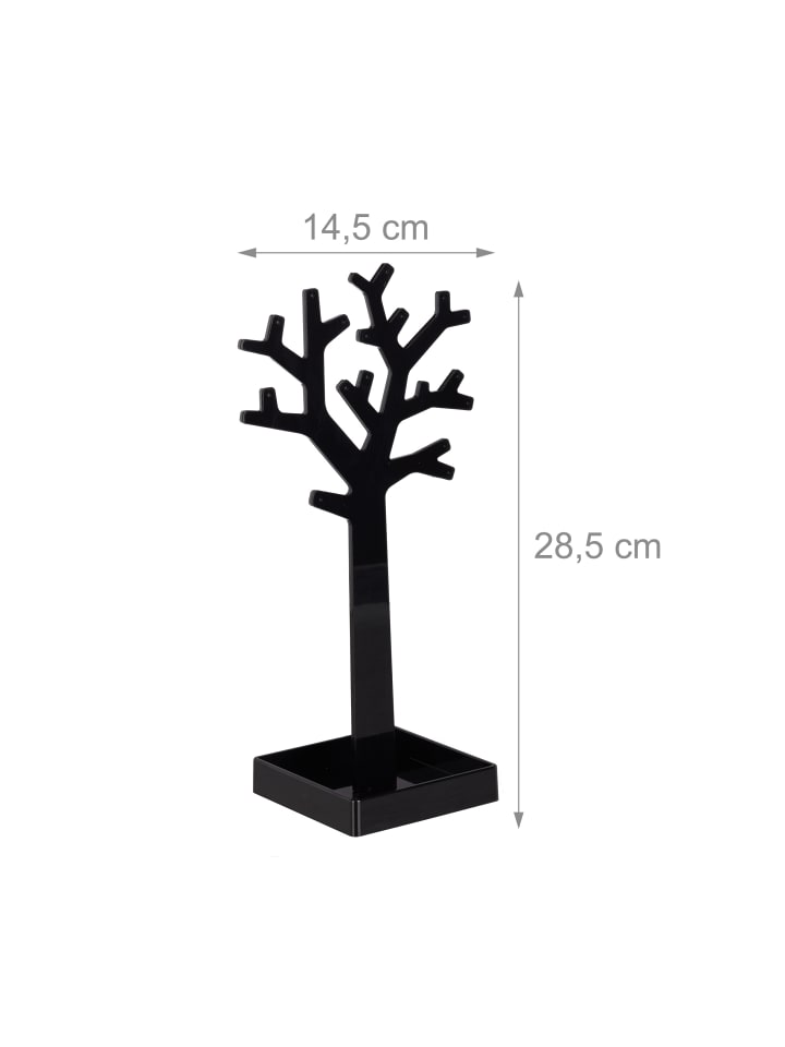 relaxdays 2er-Set: Schmuckständer Baum in Schwarz/Weiß günstig kaufen onesize