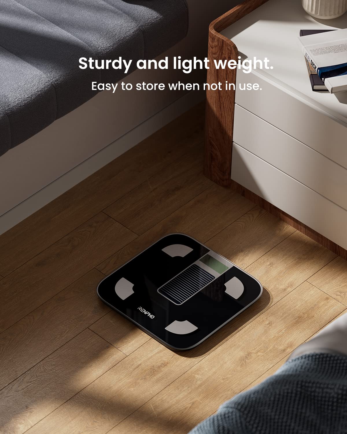 Solar körperfettwaage mit Bluetooth
