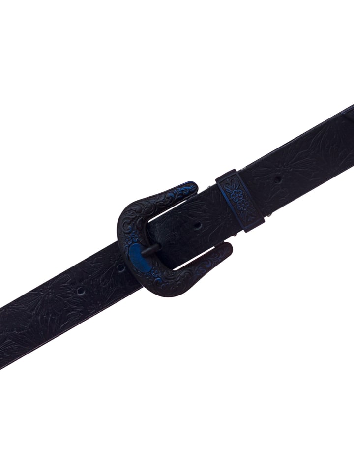 b.belt Gürtel Leder in navy günstig kaufen