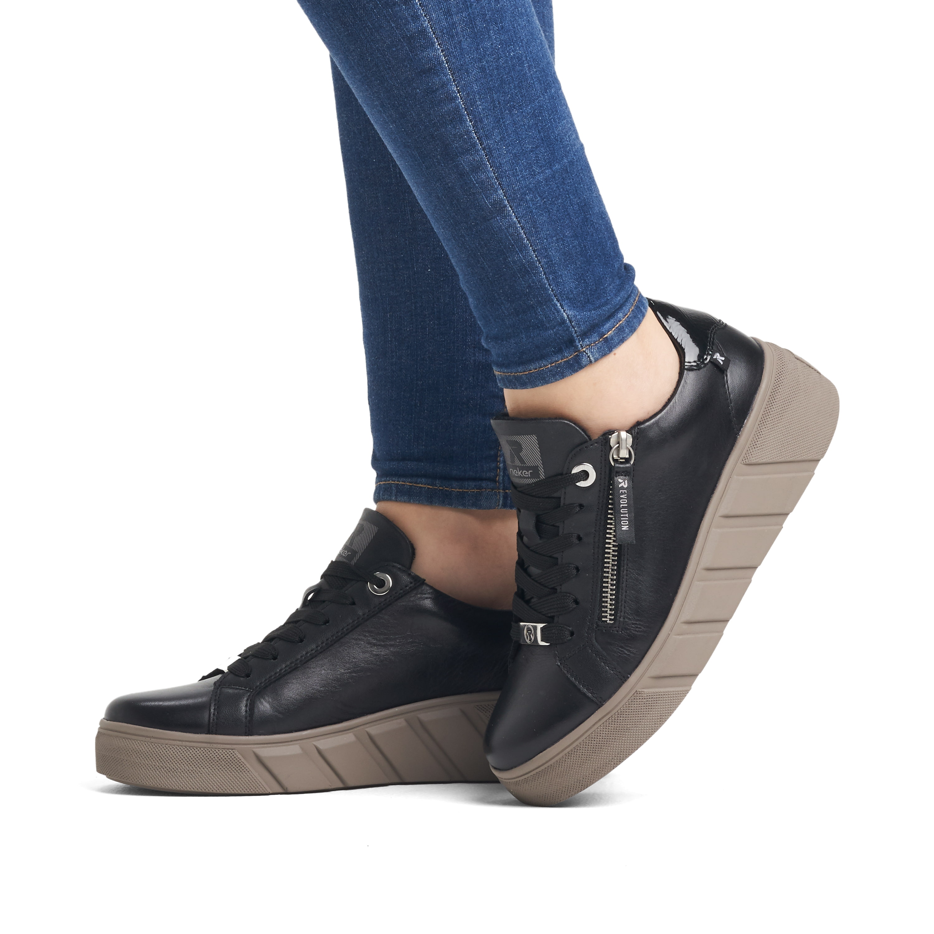 Rieker Damen Sneaker Low urban black