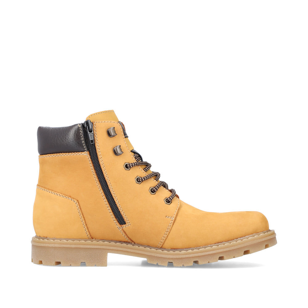 Rieker Herren Schnürstiefel goldgelb