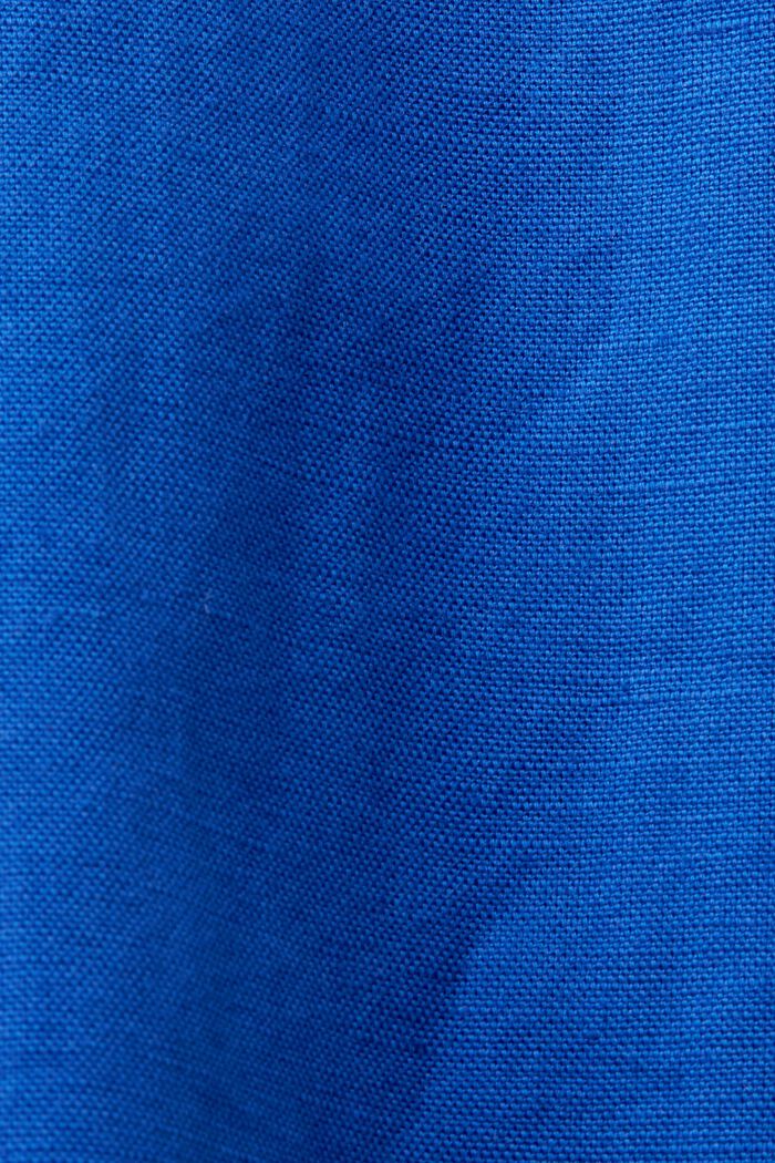 Leinen-Baumwolle-Culotte mit Bindegürtel