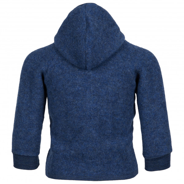 Engel - Kinder Kapuzenjacke mit Holzknöpfen - Wolljacke