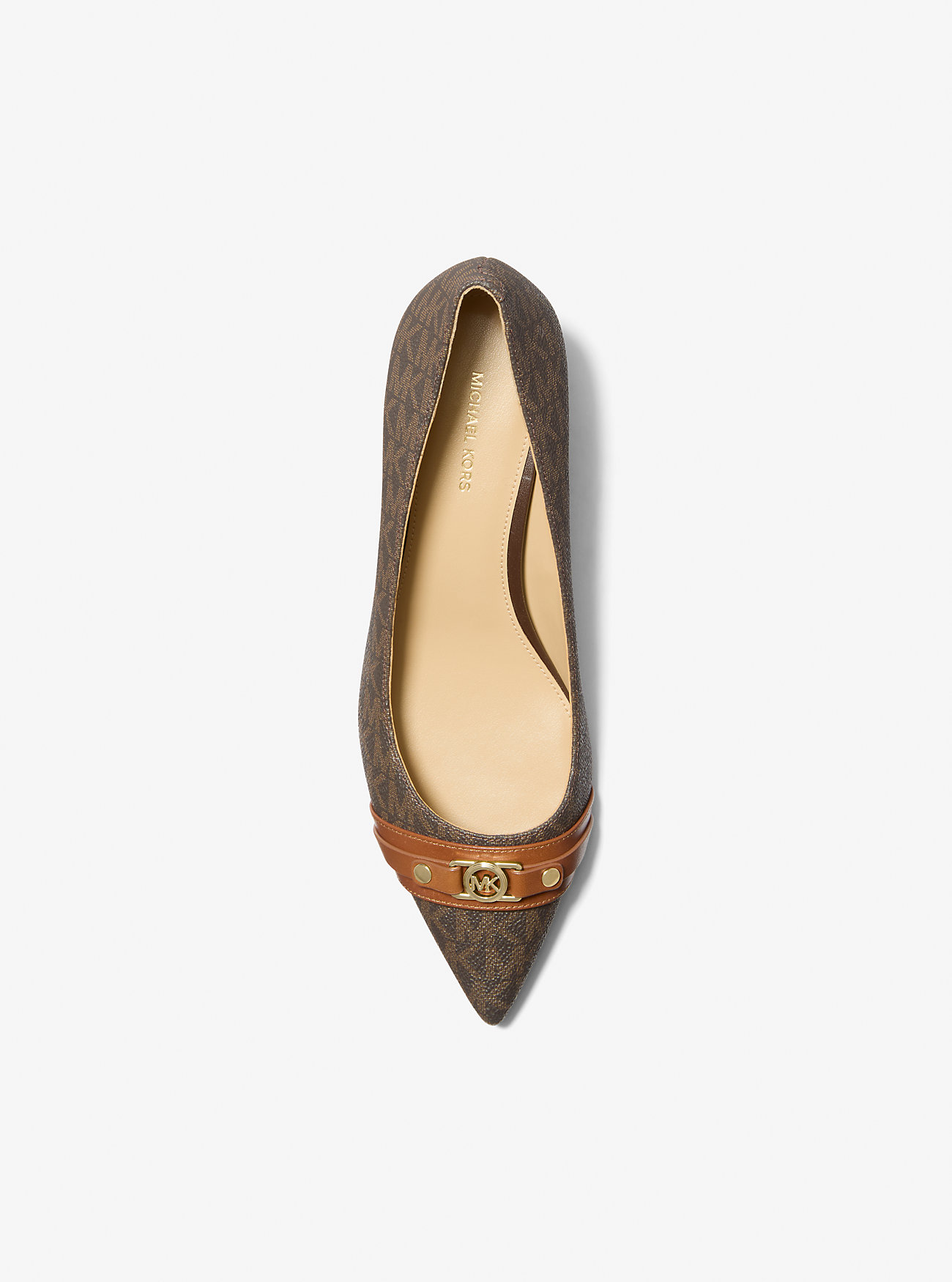 Mandy Flex Signature Logo Pump - BROWN/LUGGAGE