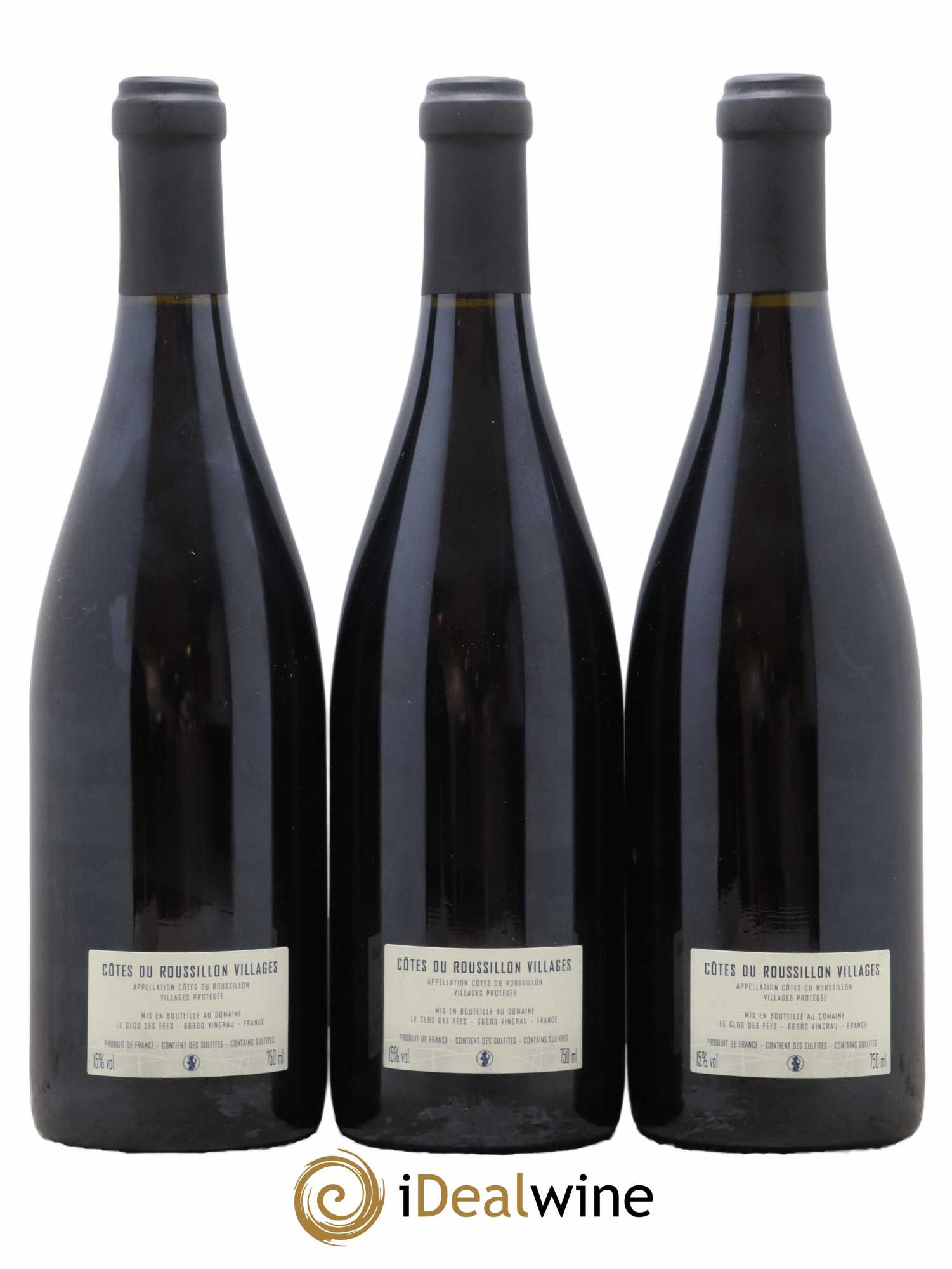 Côtes du Roussillon Villages Clos des Fées La Petite Sibérie Hervé Bizeul  2021 - Lot de 3 Bouteilles