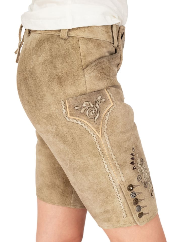 Spieth & Wensky Lederhose ESMERALDA in hellbraun günstig kaufen