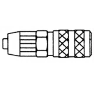 Schnellkupplung NW 2,7mm, mit Schraubtülle für Gewebeschläuche