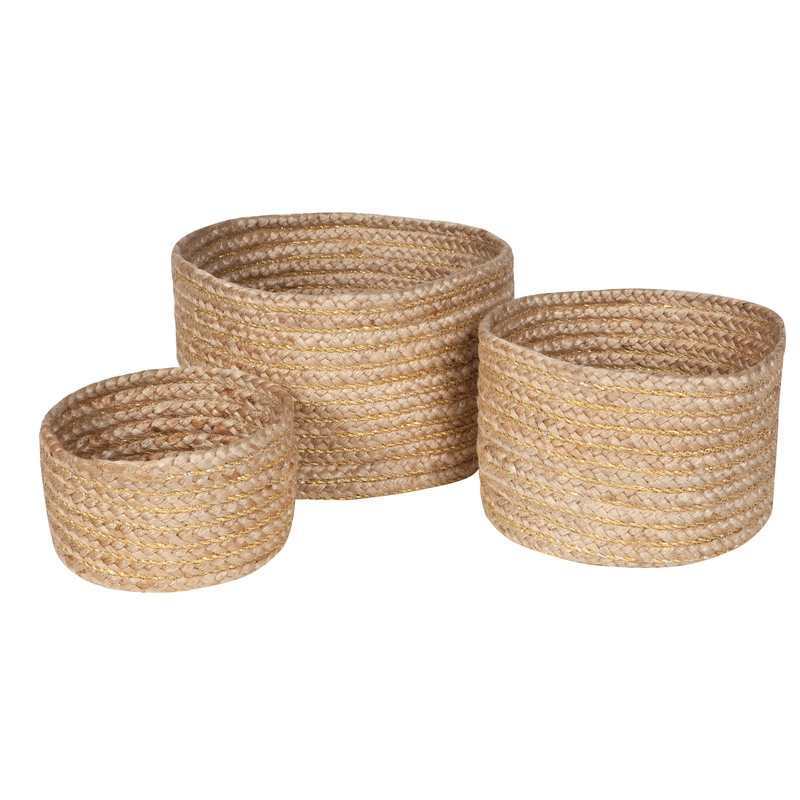 Set de 3 paniers de rangement ABHA