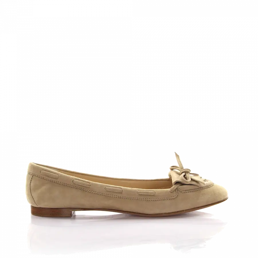Unützer - Ballerinas Veloursleder beige - beige