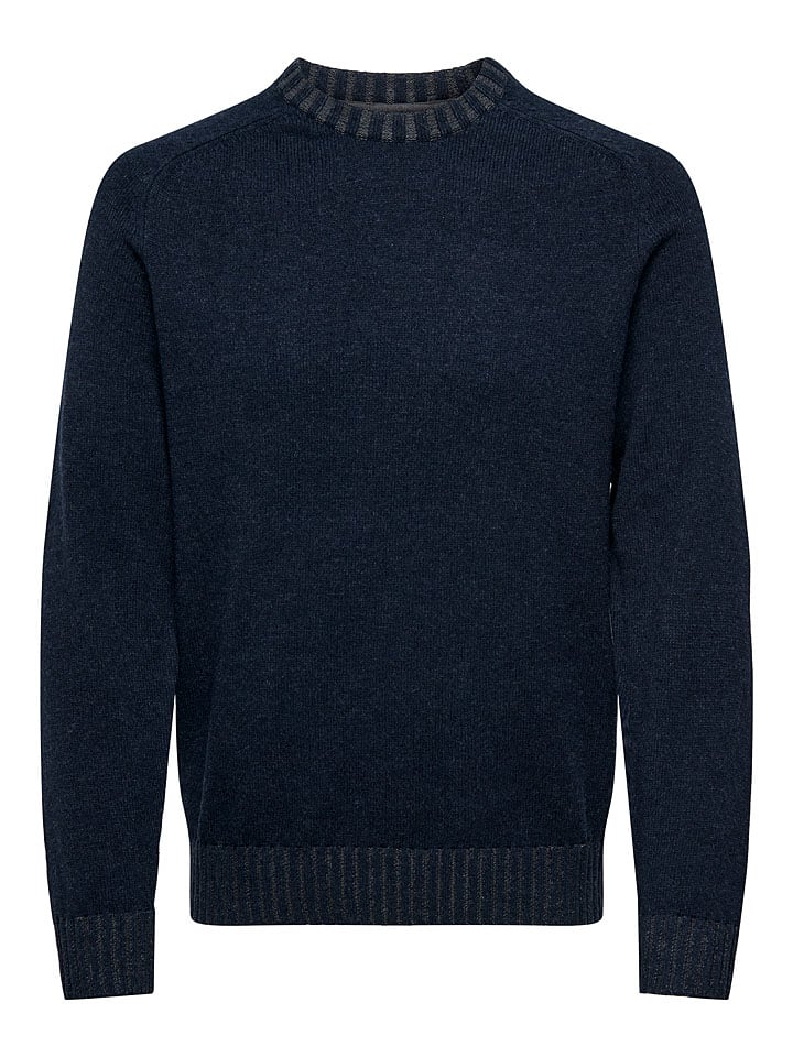 ONLY & SONS Pullover in Dunkelblau günstig kaufen