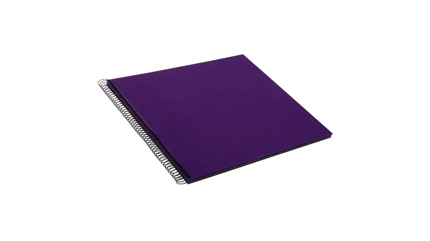 goldbuch Spiralalbum Leinen, lila 30x34 cm