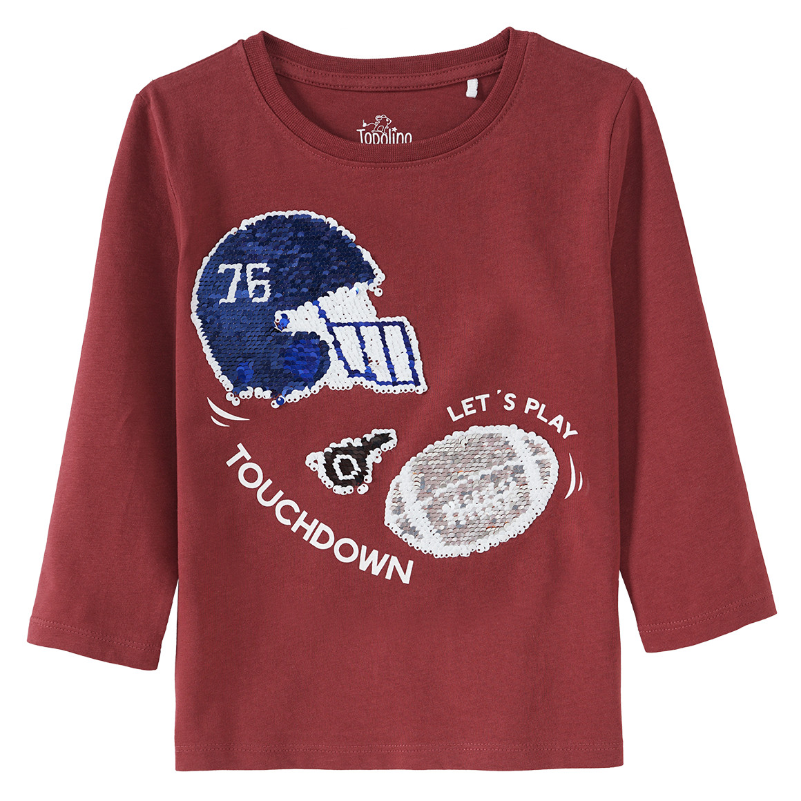 Jungen Langarmshirt mit Wendepailletten