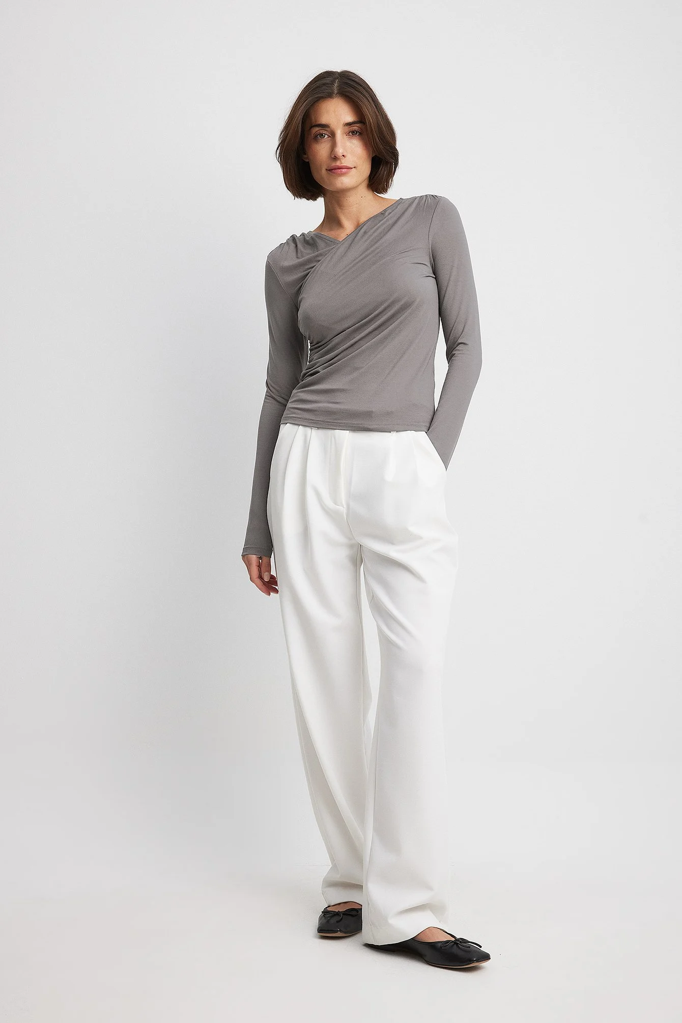 Soft Line Draped Top