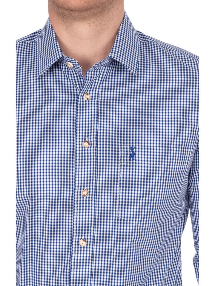 Almsach Karo-Hemd 722LK-CO in jeans günstig kaufen