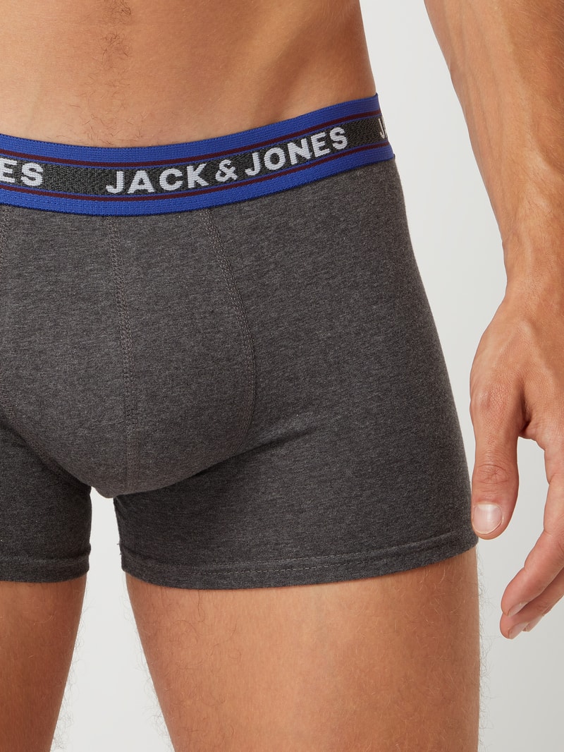 Trunks mit Stretch-Anteil im 5er-Pack in dunkelgrau meliert