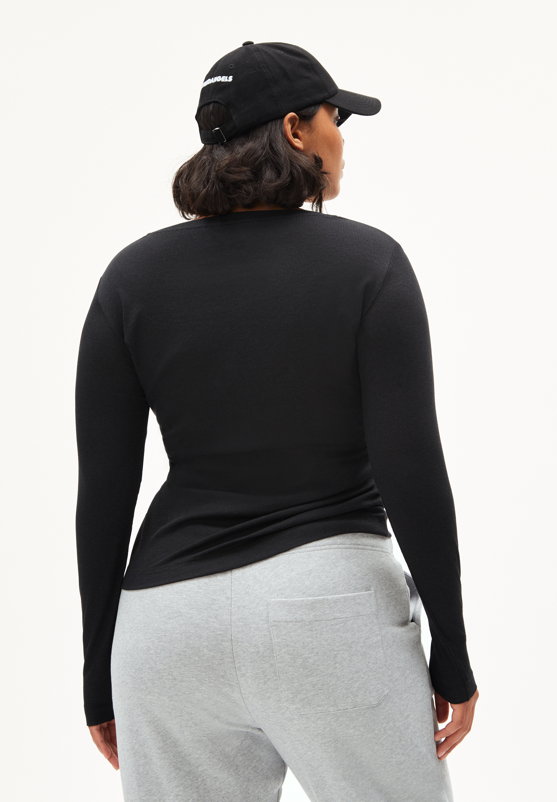 Ripp Longsleeve Slim Fit aus TENCEL™ Lyocell Mix