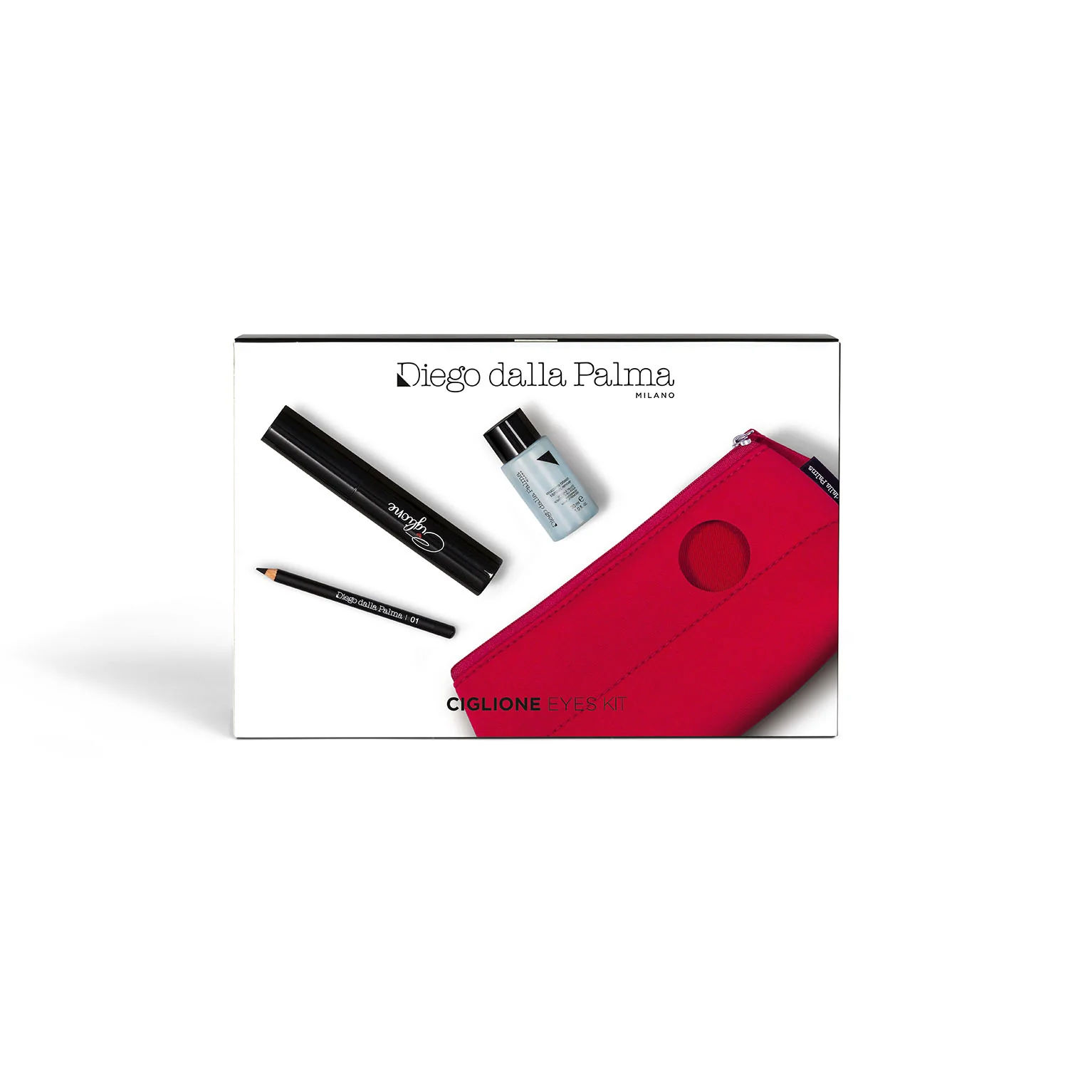 Kit Yeux Ciglione Mascara - Coffret de maquillage, mascara, crayon pour les yeux, démaquillant pour les yeux
