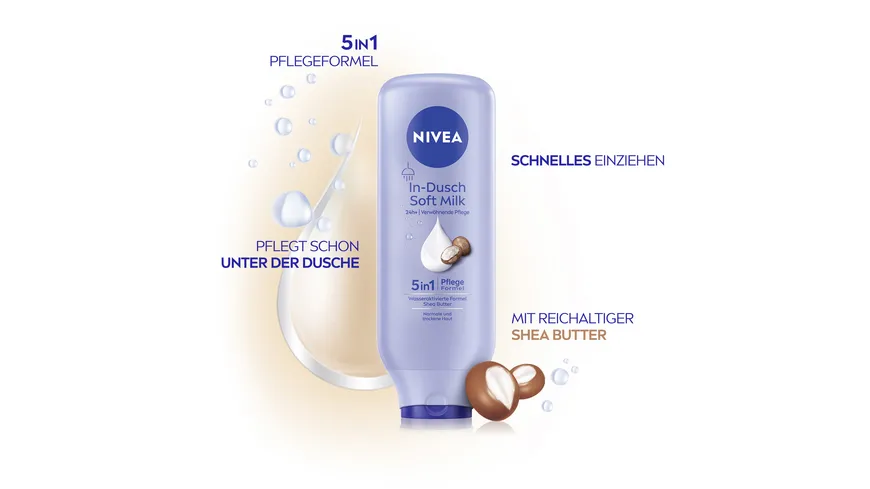 NIVEA Body In-Dusch Soft Milk 400 ml