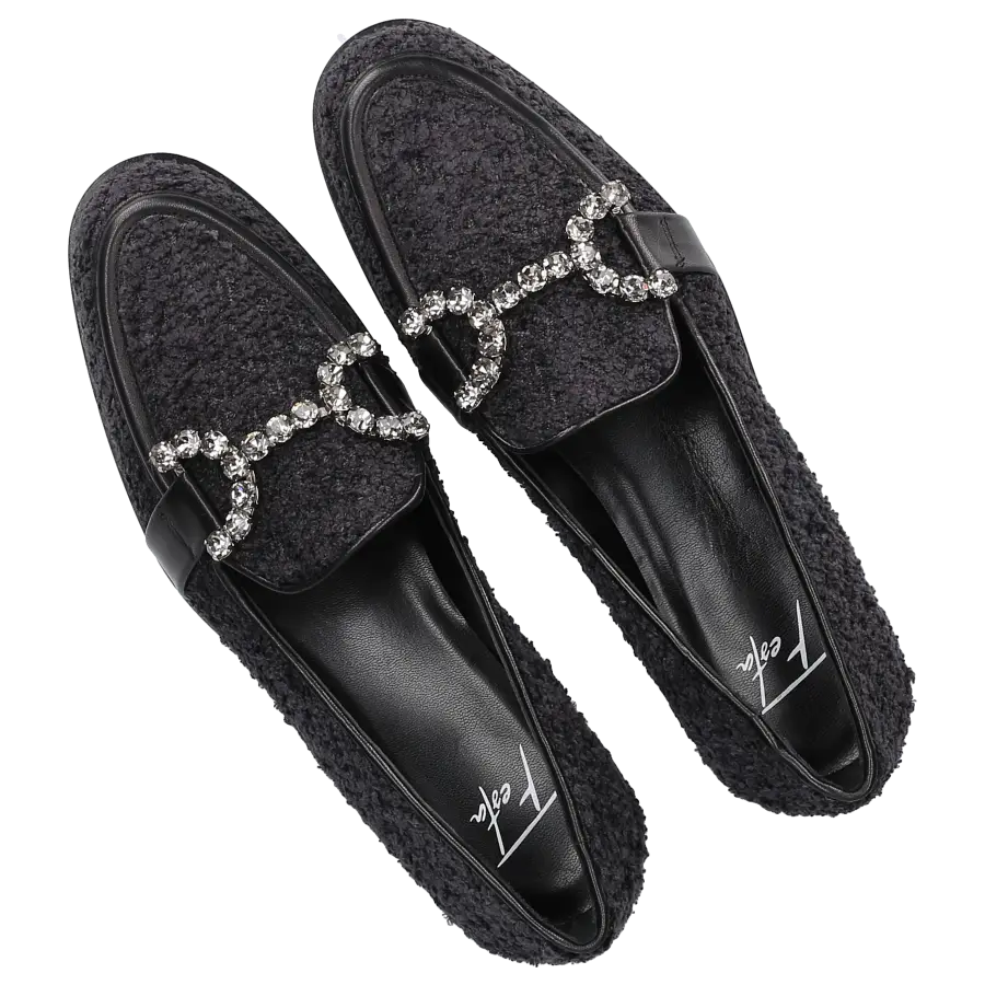 Roberto Festa - Loafer JOYS Tweed - schwarz