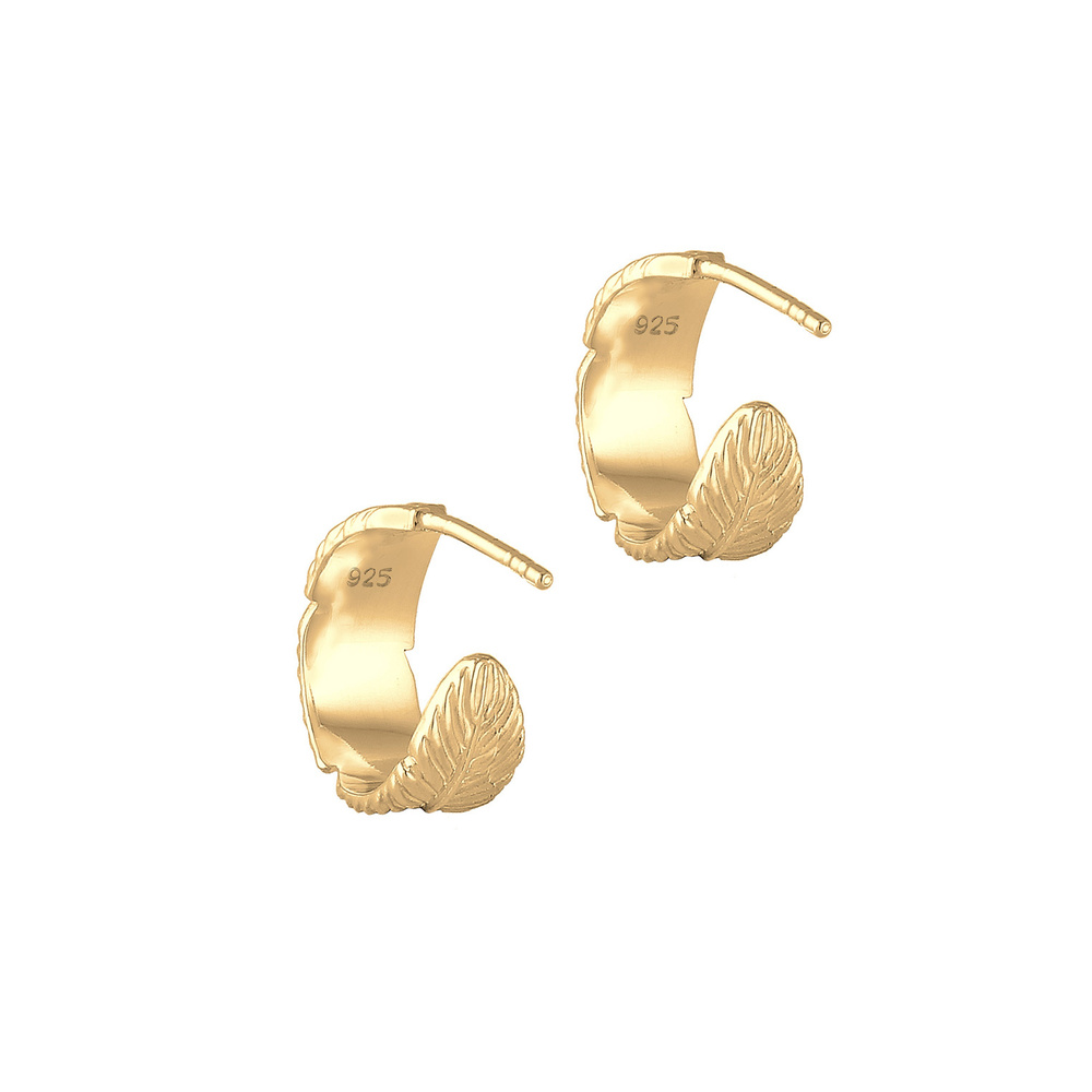 Elli Elli Boucles d'Oreilles Tendance festival de plumes pour femmes créoles en argent Boucles d'oreilles
