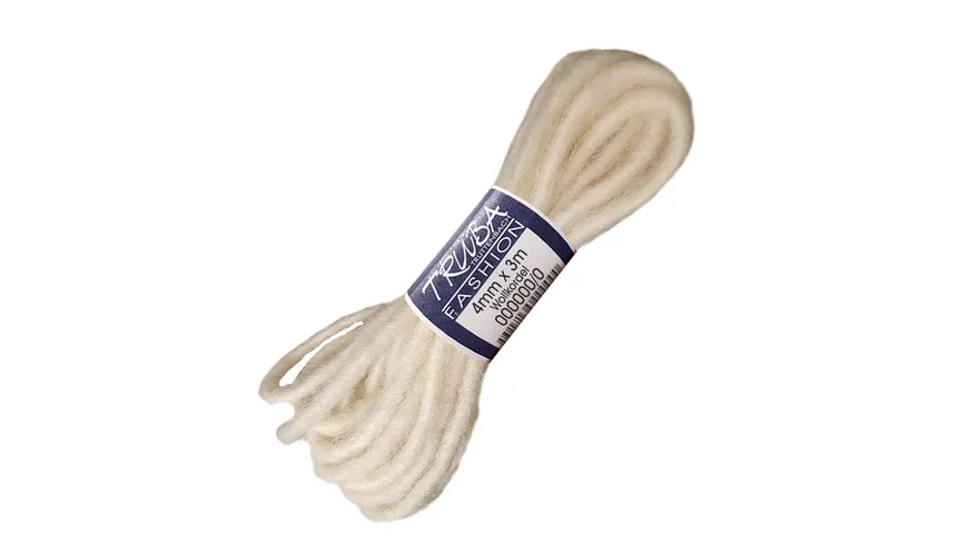 TRUBA Wollkordel 100%-Natur champagner 3 m champagner