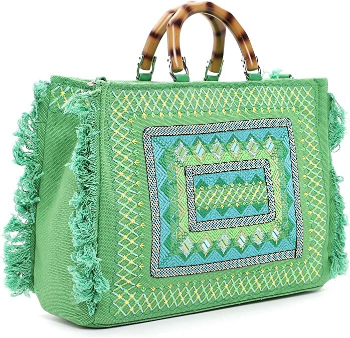 SINA JO Handtaschen grün CITYSHOPPER L