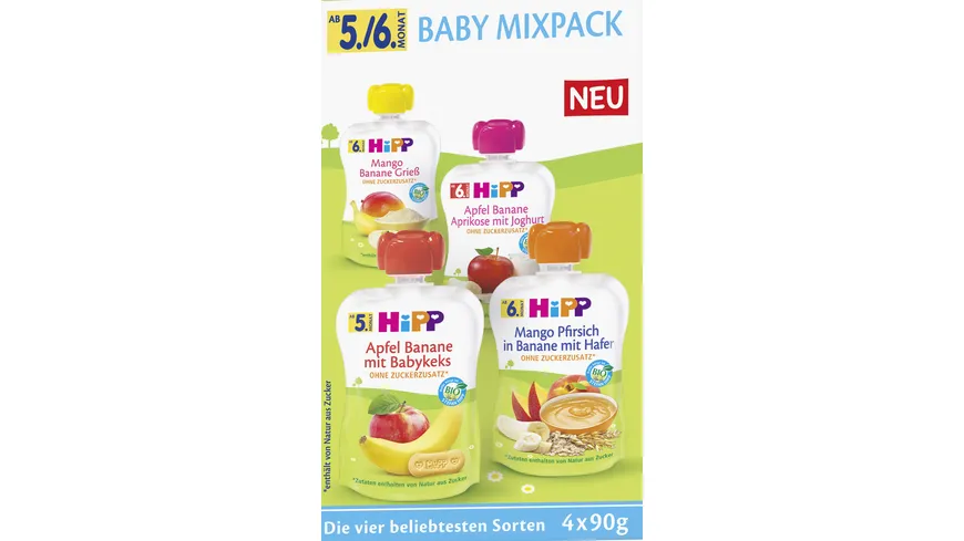 Hipp Baby Mixpack Fruchtbrei 360 g