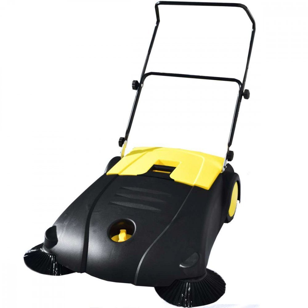 Syntrox Handkehrmaschine Syntrox Kehrmaschine 80 cm breit mit 2 Kehrbürsten