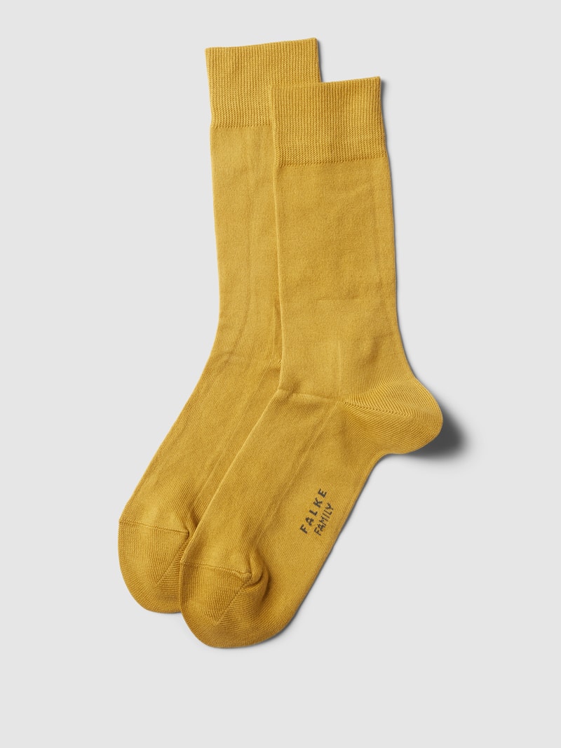 Socken mit Label-Print in messing