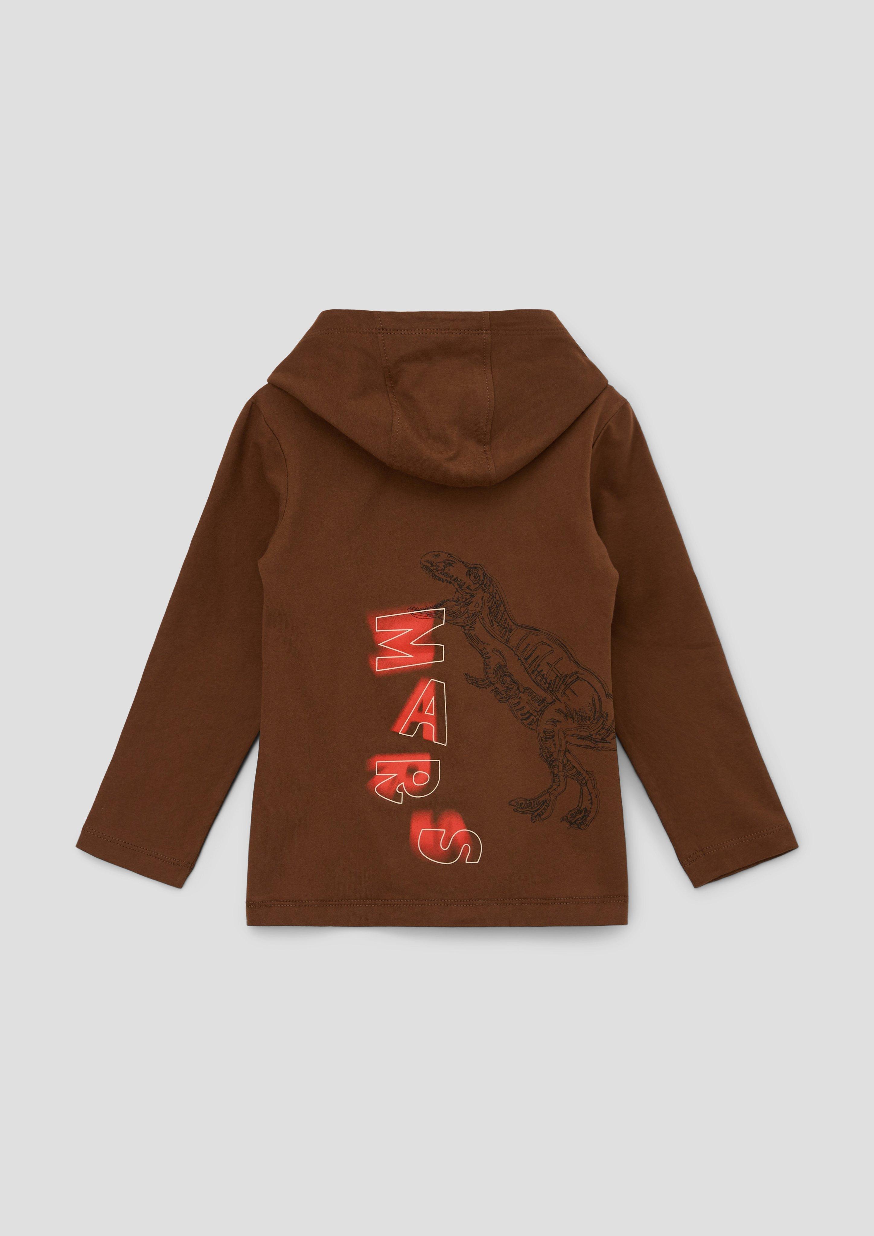 Longsleeve mit gefütterter Kapuze  2137503-8764