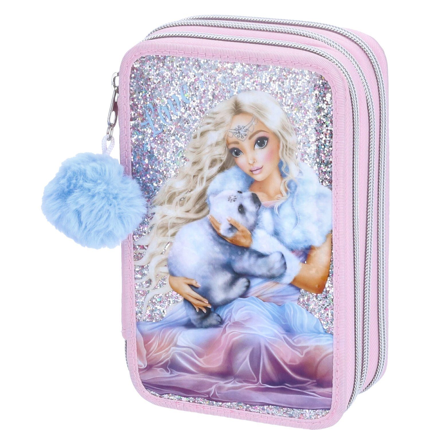 Depesche Federmäppchen Depesche 3-Fach Federtasche TOPModel Ice World rosa, (Stück, Stück)