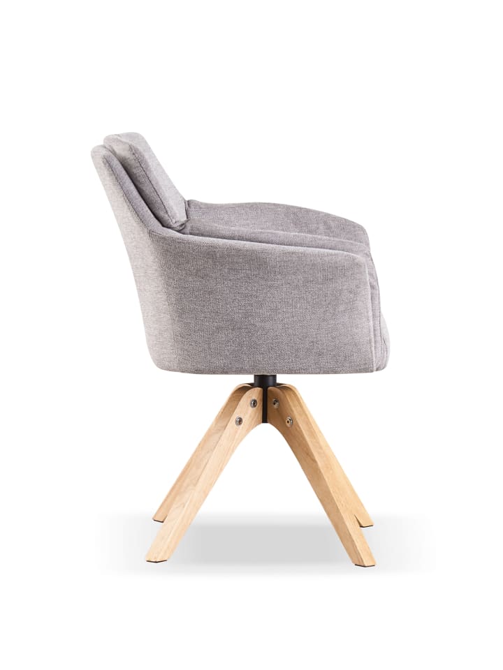 B&D Home Drehstuhl DAISY in Grau - (B)62 x (H)86 x (T)63 cm günstig kaufen onesize