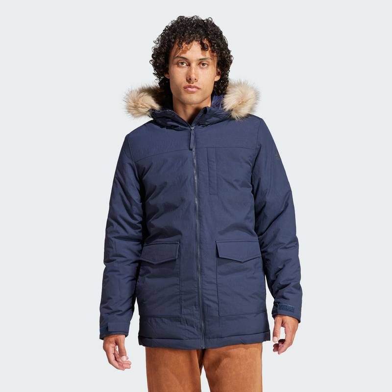 adidas Hooded Fur Parka Funktionsjacke Herren